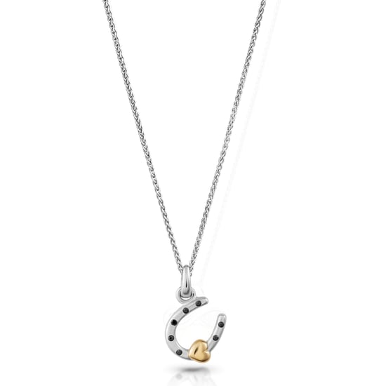 Orphelia 'Aurora' Dames 925 Sterling Zilveren Ketting met Hanger - Zilver/Goud ZH-7525 - Image 1
