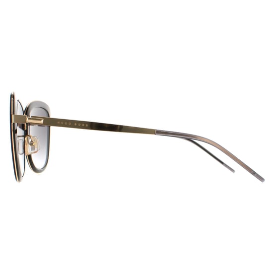 Hugo Boss Butterfly Womens Gold Black Grey Gradient Gold Mirror  BOSS 1209/S