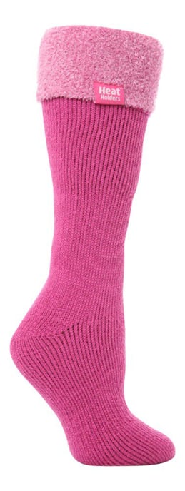 Heat Holders Dames Thermische Wellington Boot Sokken - Moerbei Roze - Image 1