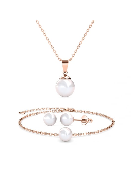 Trio Parelmoer sets - Oostenrijkse parel van zeer hoge kwaliteit - Image 1