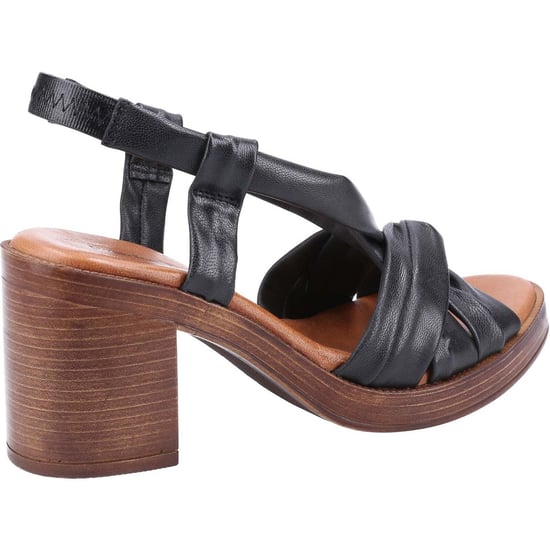 Hush Puppies Womens/Ladies Celine Leather Sandals (Black)
