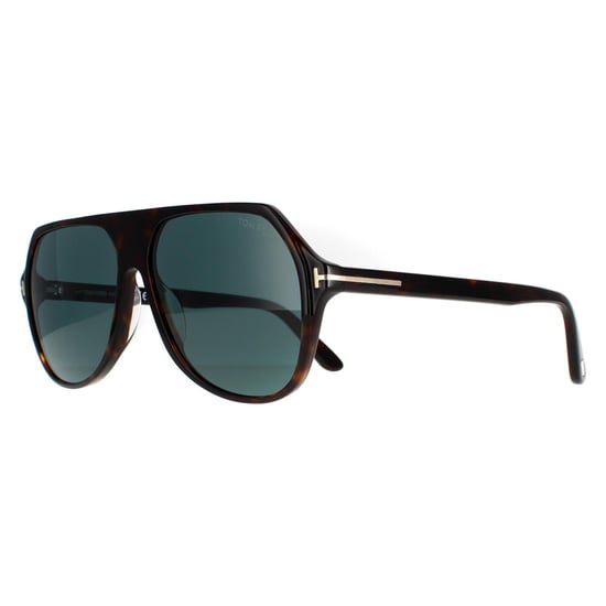 Tom Ford Aviator Mens Dark Havana Blue FT0934 Hayes Sunglasses