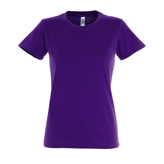 SOLS Womens/Ladies Imperial Short-Sleeved T-Shirt (Dark Purple)