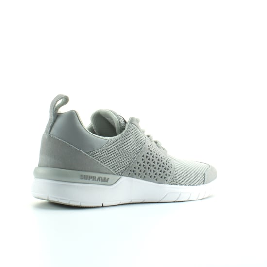 Supra Scissor Light Grey Textile Mens Lace Up Running Trainers 08027 054
