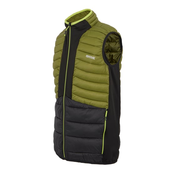 Regatta Mens Leedre Hybrid Gilet (Nephrite Green/Black)
