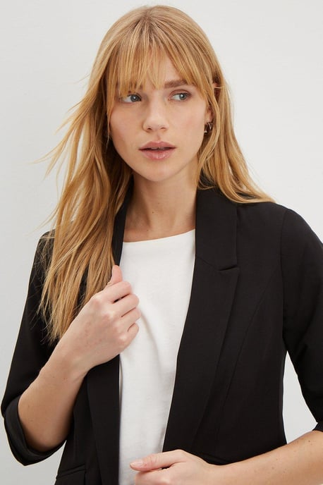 Ruched Sleeve Blazer - Image 2