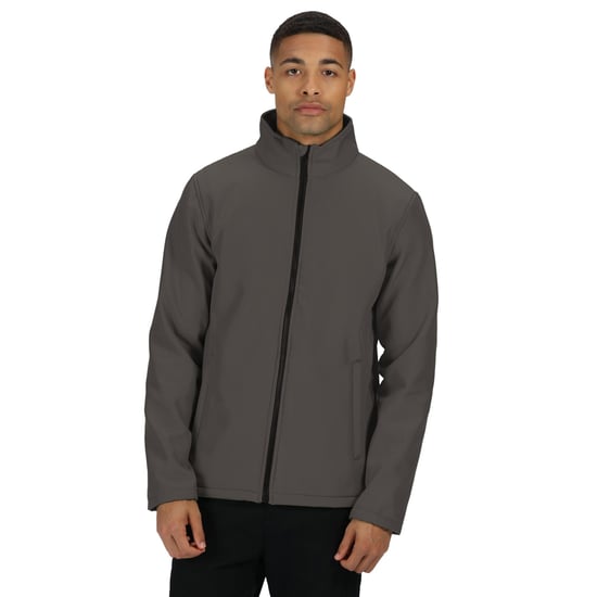 Regatta Mens Ablaze Printable Softshell Jacket (Seal Grey/Black)