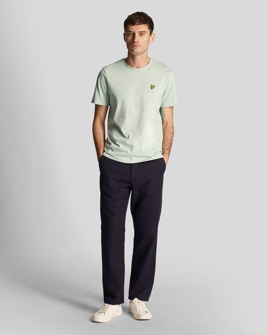 Men's Lyle & Scott Plain T-Shirt in Green