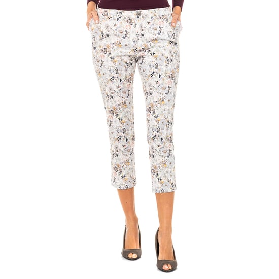 Women's trousers with straight hems and belt loops LWT011