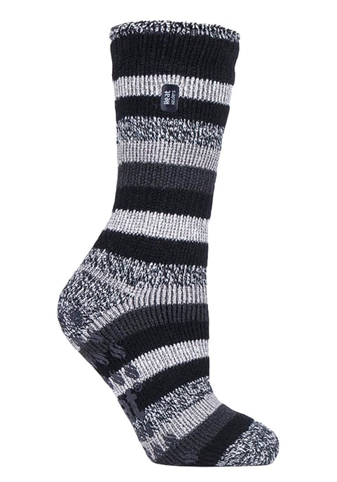 Heat Holders - Thermosokken voor dames met handgrepen - Zwart Stripe (Juniper) - Image 1