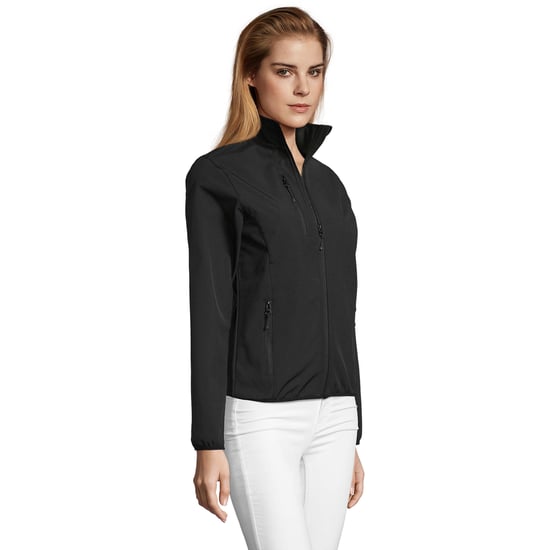 SOLS Dames/dames Radian Soft Shell Jacket (Zwart) - Image 3