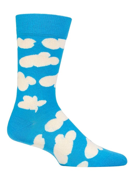 Happy Socks - Novelty Cloud Design Socks | Great Gift - Cloudy - Image 1