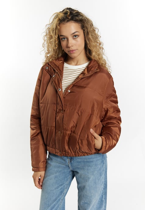 Mymo Licht gewatteerd blousonjack Dames lichtbruin - Image 3