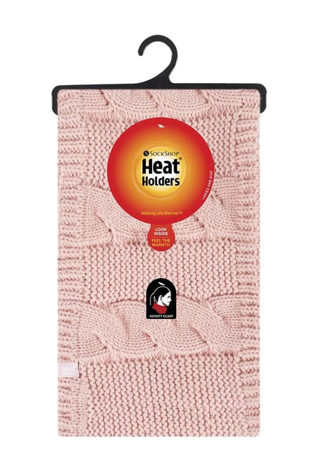 Heat Holders dames kabel thermo oneindigheidssjaal - Koraal - Image 2