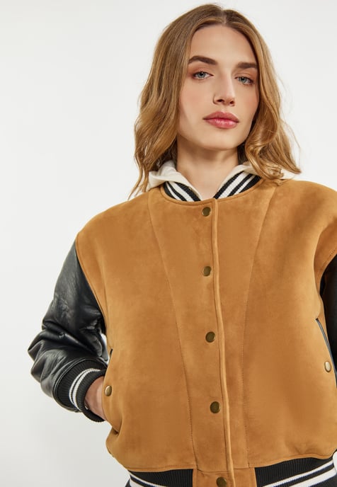 Dreimaster Jas Dames Camel zwart - Image 5