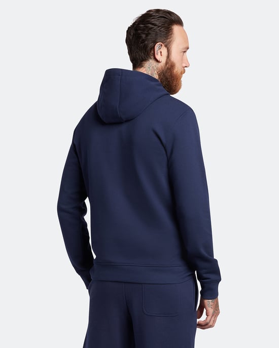Lyle & Scott Pullover Hoodie in marineblauw - Image 3