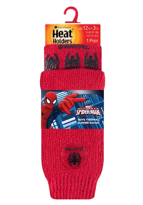 Heat Holders Karakter thermo pantoffelsokken voor kinderen - Spider Man - Image 2