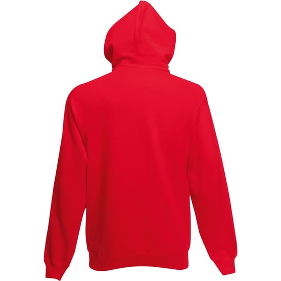 Fruit Of The Loom Heren Sweatshirt Met Capuchon / Hoodie (Rood) - Image 2