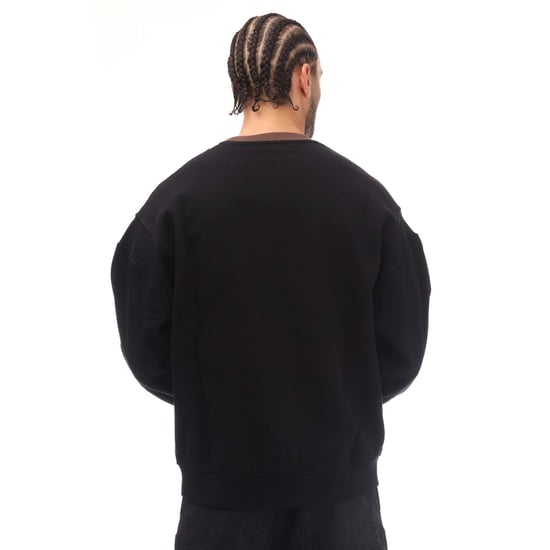 Heren Ambush Varsity Crewneck Sweatshirt in Zwart - Image 2