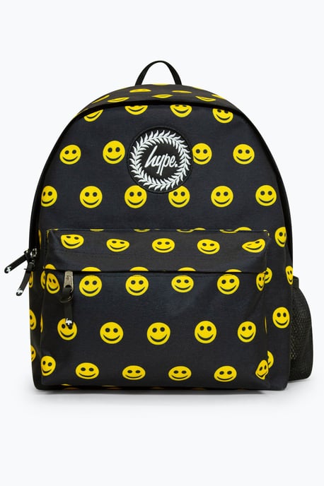 Hype Unisex Iconic Smile Black Backpack For School - Image 1