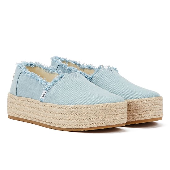 TOMS Gewassen Denim Valcia Pastelblauw Vrouwen Espadrilles - Image 1