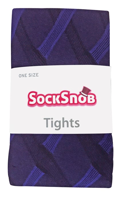 Sock Snob Dames80 denier ondoorzichtig patroon panty's - Kabelpaars - Image 2