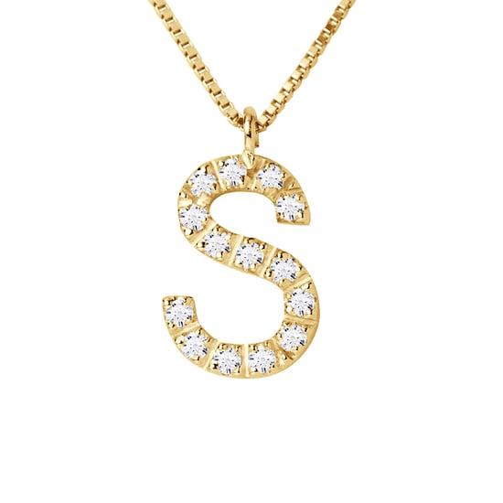 DIADEMA - Necklace with Diamonds - S - Yellow Gold
