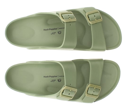 Hush Puppies Mens Sandals Beach Lenny Slip On khaki