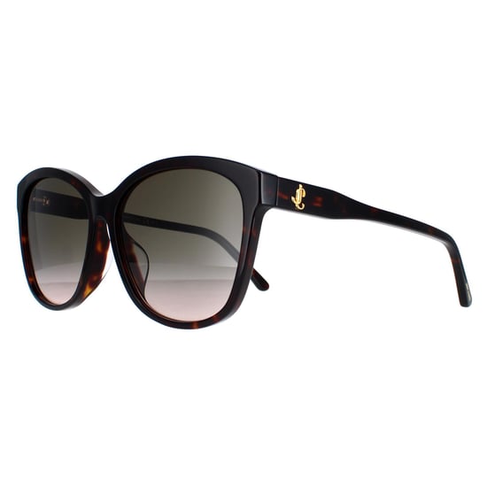 Jimmy Choo Square Womens Dark Havana Brown Gradient Lidie/F/SK