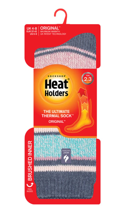 Heat Holders Dames Dikke Warme Thermische Sokken - Denim (Palma) - Image 2