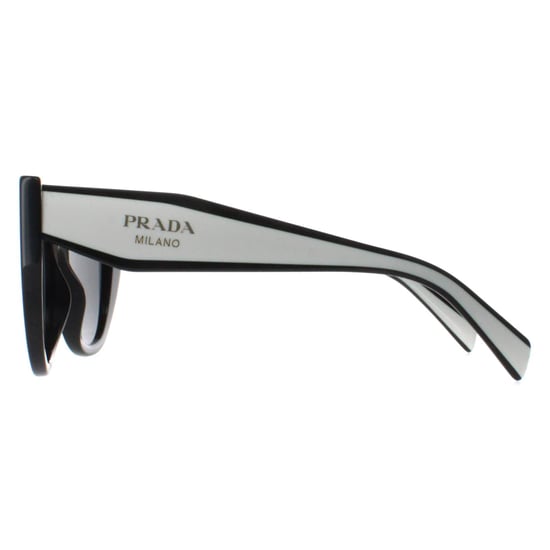 Prada Cat Eye Womens Black and Talc Dark Grey PR14WS