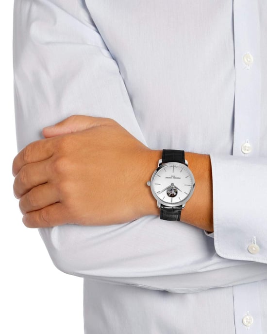 Frédérique Constant Slimline Heart Beat Heren Zwarte Horloge FC-312S4S6 - Image 5