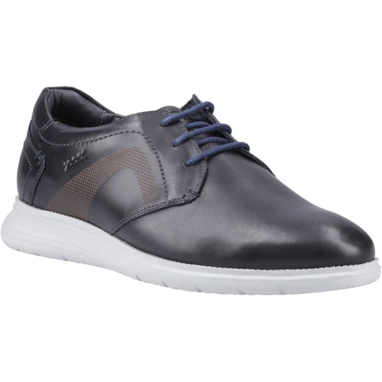 Pod Aston Leer Heren Navy Veterschoenen - Image 1