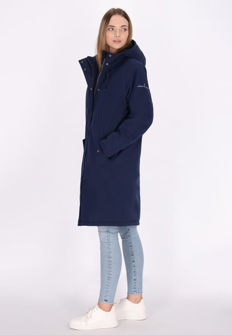Dreimaster Winter parka Dames donker marine - Image 3