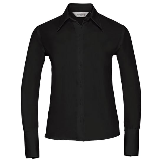 Russell Collection Dames/Dames Ultimate Shirt Met Lange Mouwen (Zwart) - Image 1