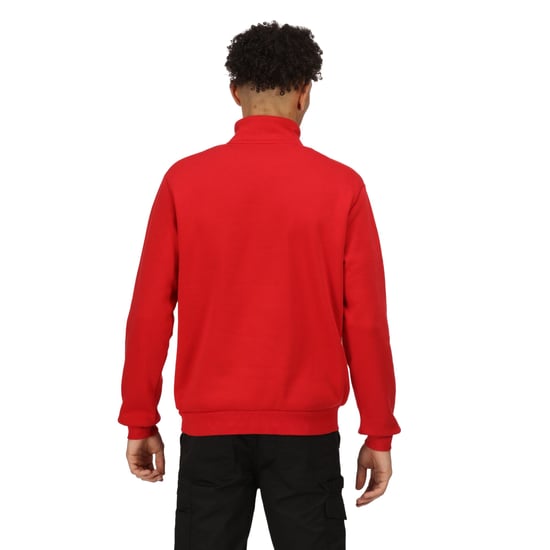 Regatta Mens Pro Quarter Zip Sweatshirt (Classic Red)