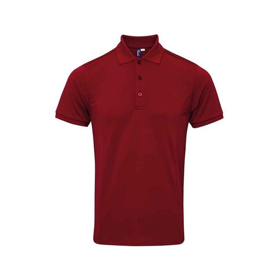 Premier Heren Coolchecker Plus Piqu Polo Shirt (Bourgondië) - Image 1