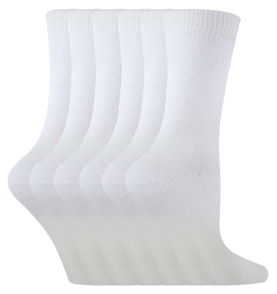 6 Paar Kinderen Jongens Meisjes Halfhoge Effen Kleur Casual Katoenen Kousen - Image 1