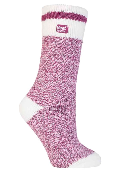 Heat Holders - Thermische sokken met damespatroon - Berry Block Twist - Image 1