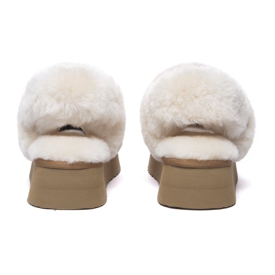 EVER AU Australia Women Fantail Leather Slippers With Two Removable Straps