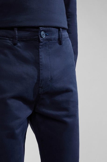 Puyo Sl Twill Chino Blu Marine Navy
