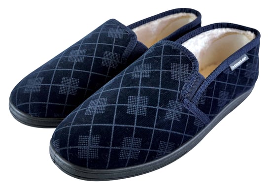 DUNLOP - HEREN PLUSH VACHT VOERD GEHEUGEN SCHOENEN RUITEN PATROON MOCCASINSLOPPERS MET HARTEN ZOOL - Image 2