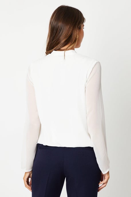Ivory Wrap Top