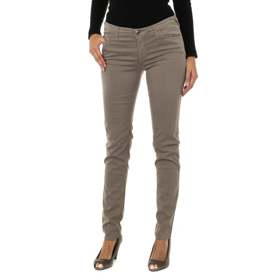 Long stretch fabric pants 6Y5J28-5N0RZ woman