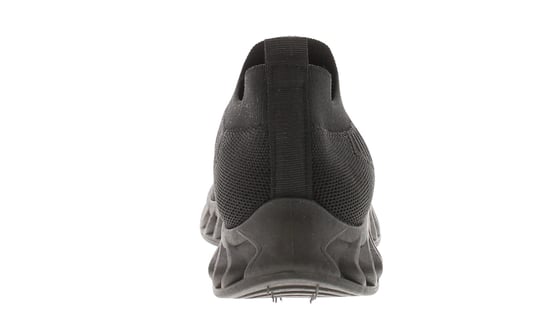 Apache Womens Chunky Trainers Knit Effect Sky Slip On black - Image 4