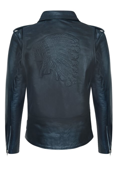 Men's Brando Red Indian Cowhide Jacket - Osasco