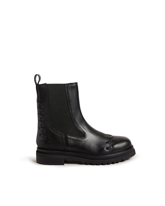 Ted Baker Lukki Chelsea Boot With Whipstitch Detail, Natural