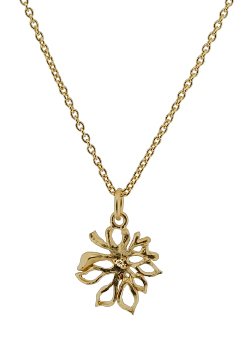 Orphelia Dames 925 Sterling Zilveren Ketting met Hanger - Goud ZH-6027/2 - Image 1