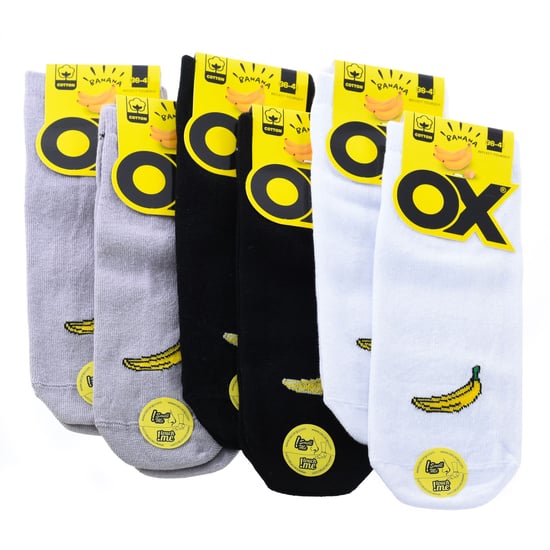 Pack of 6 low socks OX with fresh scents