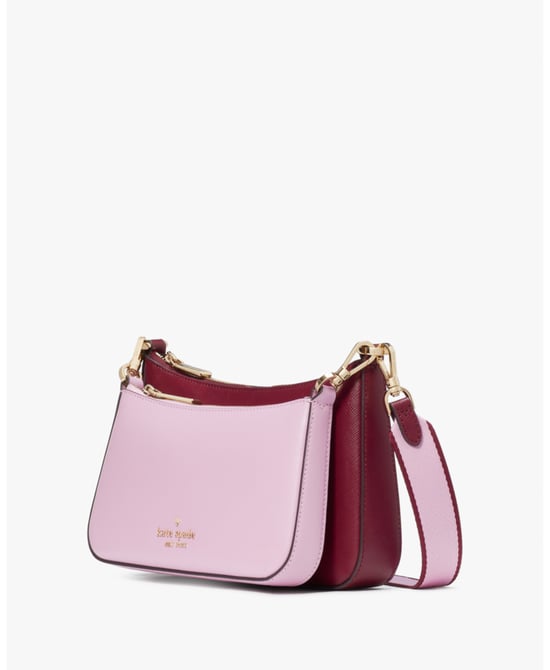 Duet Colorblock Saffiano Leather Small Crossbody